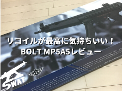 レビュー リコイルが最高に気持ちいい Bolt Mp5a5 Becci The Hive